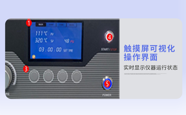 吸附管活化儀-觸摸屏可視化操作界面 吸附管活化儀-觸摸屏可視化操作界面